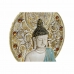 Decoração de Parede DKD Home Decor 20 x 4 x 30,3 cm Vermelho Azul Dourado Buda Oriental (3 Peças)