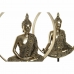 Dekorativ figur DKD Home Decor 26 x 11 x 40 cm Sort Gylden Buddha Orientalsk (2 enheder)
