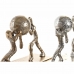 Dekoratív Figura DKD Home Decor 33 x 10 x 19 cm Pezsgő Ezüst színű (2 egység)