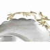 Centerpiece DKD Home Decor Silver Golden Aluminium Birds (43 x 39 x 11 cm)