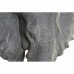 Dekoratív Figura DKD Home Decor Elefánt Fekete Szürke Fém Gyanta (40 x 28 x 56 cm)