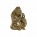 Dekorativ figur DKD Home Decor Gylden Harpiks Gorilla (33 x 33 x 43 cm)
