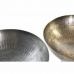 Bordduk DKD Home Decor Gyllen Sølv Loft Aldret overflate 30 x 30 x 17 cm (2 enheter)