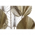 Veggpryd DKD Home Decor Gyllen Blad av plante 54 x 5 x 91,5 cm