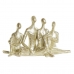 Okrasna Figura DKD Home Decor Zlat Družina 21 x 8 x 12 cm