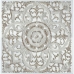 Decoración de Pared DKD Home Decor Blanco Mandala Madera MDF (60 x 2 x 60 cm)