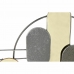 Decorațiune de Perete DKD Home Decor Gri Auriu* Metal PVC Modern (130 x 5 x 80,6 cm)