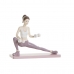 Dekorativ figur DKD Home Decor Pink Yoga Scandi 20 x 8 x 16,5 cm