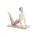 Okrasna Figura DKD Home Decor Roza Yoga Scandi 16 x 6 x 13 cm