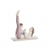 Statua Decorativa DKD Home Decor Rosa Yoga Scandi 15,5 x 6,5 x 17 cm