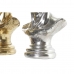 Deko-Figur DKD Home Decor 24,5 x 17,5 x 36 cm Silberfarben Gold Büste Neoklassisch (2 Stück)