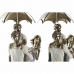Decoratieve figuren DKD Home Decor Paraplu 17,5 x 8,5 x 31 cm Koper Familie (2 Stuks)