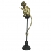 Okrasna Figura DKD Home Decor Zlat Kovina Resin Kolonialno Opica (32 x 21 x 105 cm)
