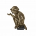 Dekorativ Figur DKD Home Decor Gyllen Metall Harpiks Kolonial Ape (32 x 21 x 105 cm)