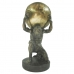 Dekoratívne postava DKD Home Decor Atlas 15 x 14 x 28 cm Zlatá Muž Svetlo šedá