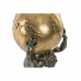 Dekoratívne postava DKD Home Decor Atlas 15 x 14 x 28 cm Zlatá Muž Svetlo šedá
