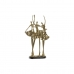 Dekoratív Figura DKD Home Decor 25 x 9,8 x 44,5 cm Fekete Aranysàrga Balett Táncos Romantikus