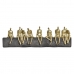 Dekoratívne postava DKD Home Decor Zlatá Živica Tmavo-sivá Osoby Moderný (45,3 x 6,8 x 13,7 cm)