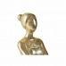Deko-Figur DKD Home Decor Gold Harz Dunkelgrau Ballett-Tänzerin (21,5 x 23 x 32 cm)