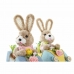Декоративная фигура DKD Home Decor 23 x 15 x 29 cm Синий Розовый Коричневый Кролик (2 штук)