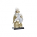 Deko-Figur DKD Home Decor 14,5 x 9 x 26 cm Eule Gold Weiß