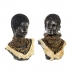 Okrasna Figura DKD Home Decor Afričanka 26 x 20 x 42 cm Črna Bež Kolonialno (2 kosov)
