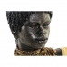 Декоративна фигурка DKD Home Decor Африканка 26 x 20 x 42 cm Черен Бежов Колониален (2 броя)