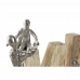 Dekoratívne postava DKD Home Decor Gaštanová Aluminium Mangové drevo (55 x 7,5 x 21 cm)
