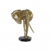 Decoratieve figuren DKD Home Decor Olifant Zwart Gouden Metaal Hars (60 x 36 x 73 cm)