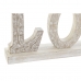 Dekorativ Figur DKD Home Decor Hvit Strippet ned 40,5 x 5 x 15 cm (2 enheter)