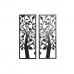 Настенный декор DKD Home Decor (2 Предметы) Дерево Металл Shabby Chic (35 x 1,3 x 91 cm)