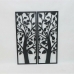 Dekoracija za steno DKD Home Decor (2 Kosi) Drevo Kovina Shabby Chic (35 x 1,3 x 91 cm)