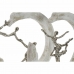 Decorative Figure DKD Home Decor 32,5 x 10 x 47 cm Silver White Ballet Dancer Modern Stripped (2 Units)