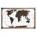Dekoratyvinė figūrėlė DKD Home Decor Natūralus Metalinis Varinis Pušis Pasaulio žemėlapis (75 x 6 x 46 cm)