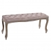 Bench DKD Home Decor Pink Natural Rubber wood 112 x 38 x 48 cm