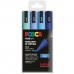 Markeerset POSCA PC-5M Blauw Multicolour
