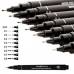 Trajni marker Uni-Ball PIN005-200(S) Črna 12 Kosi