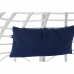 Piekares dārza krēsls DKD Home Decor Tumši Zils Balts Alumīnijs sintētiska rotangpalma 90 x 70 x 110 cm (107 x 107 x 198 cm)