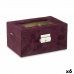 Box for watches Metal Burgundy (16 x 8,5 x 11 cm) (6 Units)