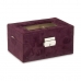 Box for watches Metal Burgundy (16 x 8,5 x 11 cm) (6 Units)