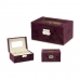 Box för klockor Metall Bordeaux (16 x 8,5 x 11 cm) (6 antal)