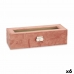 Box för klockor Rosa Metall (30,5 x 8,5 x 11,5 cm) (6 antal)