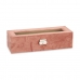 Box for watches Pink Metal (30,5 x 8,5 x 11,5 cm) (6 Units)