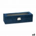 Kutija za satove Plava Metal (30,5 x 8,5 x 11,5 cm) (6 kom.)