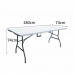 Sklopivi stol Metal Plastika 180 x 75 x 74 cm