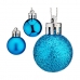 Karácsonyi gömbök készlet Ø 3 cm Kék Műanyag (12 egység)