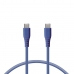 Cablu de Date/Încărcare cu USB KSIX Albastru 1 m
