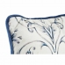 Kissen DKD Home Decor Blau Weiß karriert Blomster Neoklassisch 45 x 10 x 45 cm