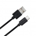 USB A - USB C Kaabel Philips DLC3104A/00 Kiire laadimine 1,2 m Must