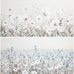 Картина DKD Home Decor 120 x 3,5 x 60 cm 120 x 3,7 x 60 cm Цветы Shabby Chic (2 штук)